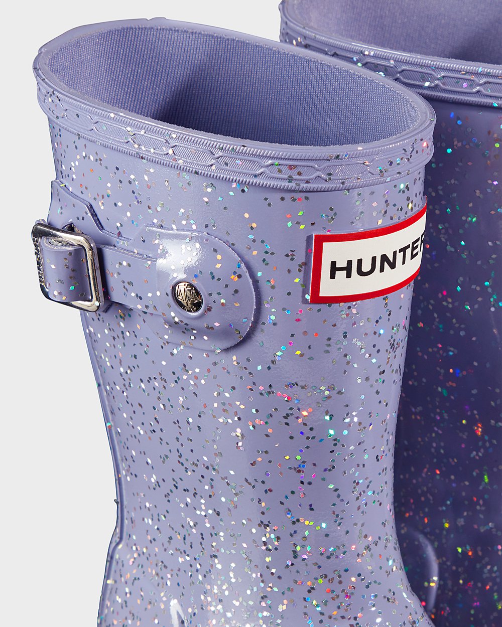 Galochas Hunter Criança Roxo - Original Little Giant Glitter - 35RCPEFQI